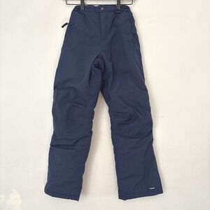 Lands End Kids Squall Snow Pants Ski Outerwear Size 12S‎ Slim Waterproof Blue